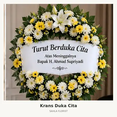 Krans Bunga Duka Lenteng Agung